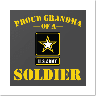 Proud Grandma of U.S Army Soldier Posters and Art